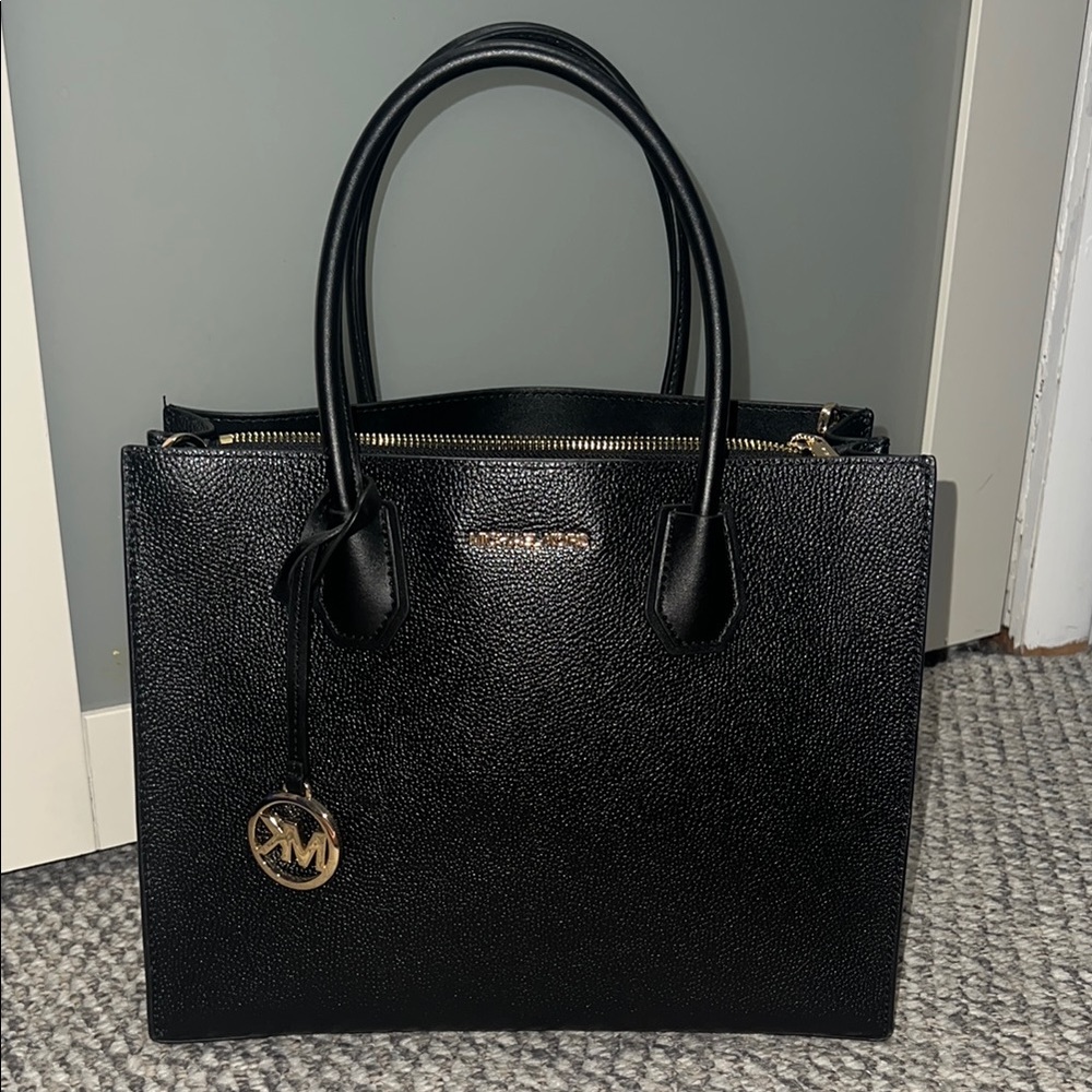 Michael Kors Black Larger Mercer with Gold Accents